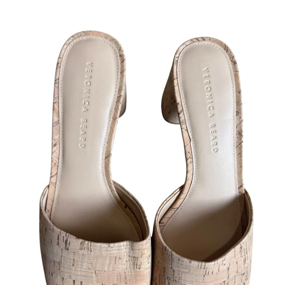 Veronica Beard - Dali Platform Cork Block Heel Sandals Sz 9.5